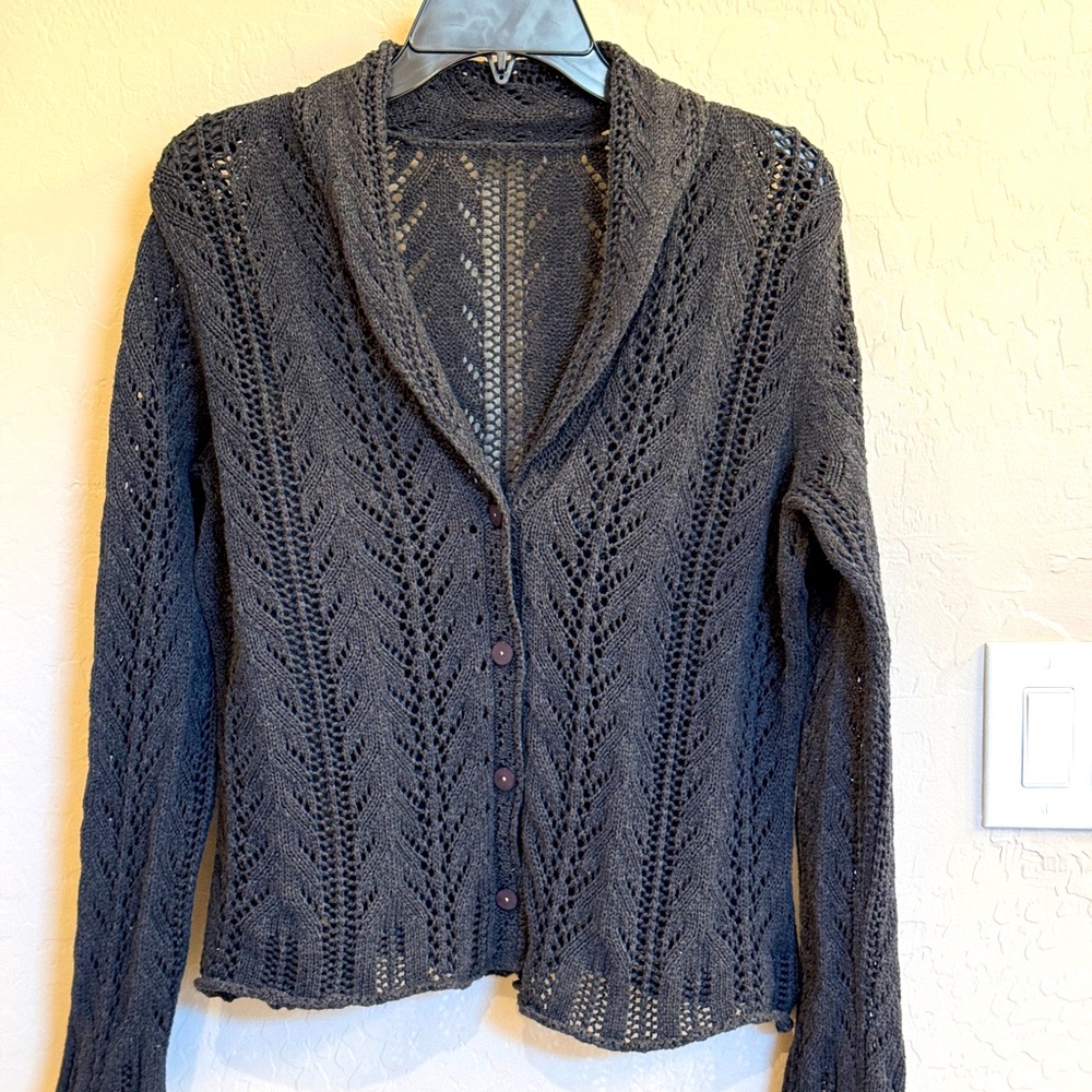 Black Knit Cardigan